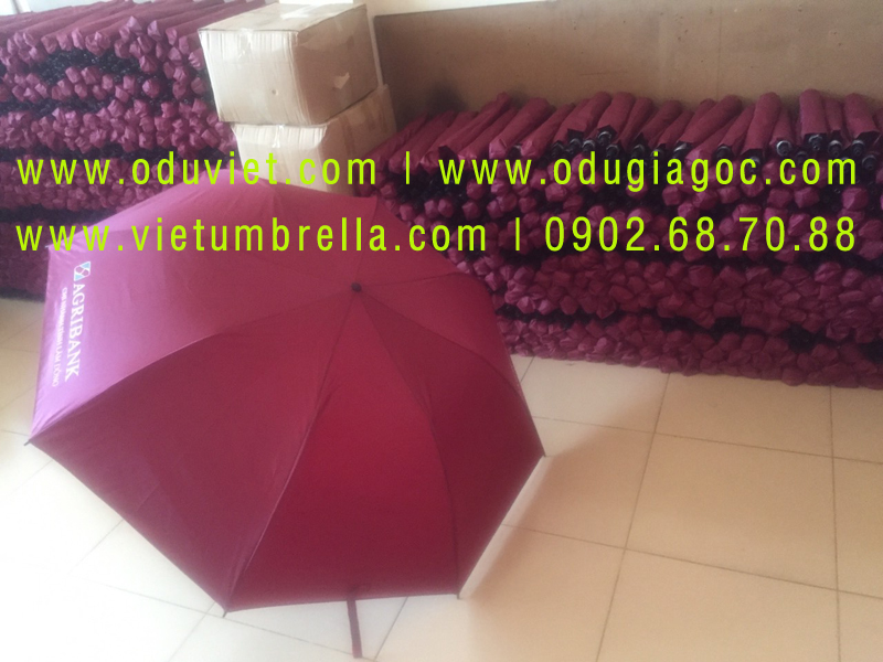 xưởng sản xuất ô dù cầm tay in logo quảng cáo
